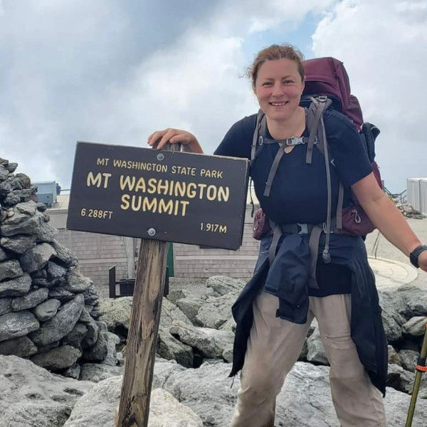 Rosella at the top of Mt. Washington